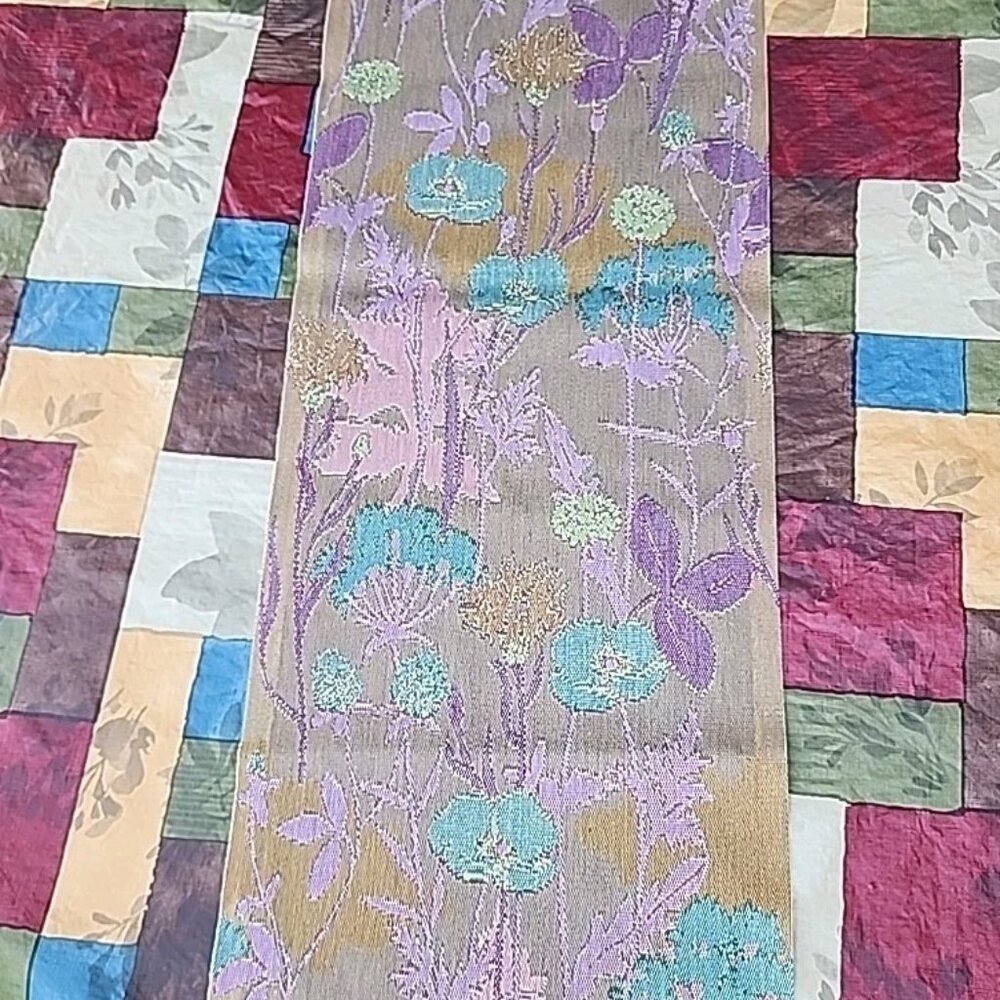 Ekelund Sweden Alpine Flowers Cotton Tapestry Poppy Botanical VTG Table Runner - Picture 9 of 11